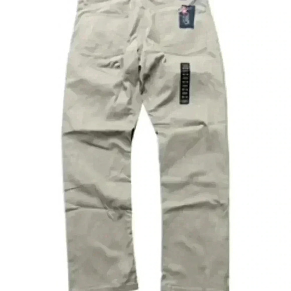 NEW Ralph Lauren Chaps Men's Size‎ 36 Beige Khaki Pants flat front NWT - Picture 4 of 12